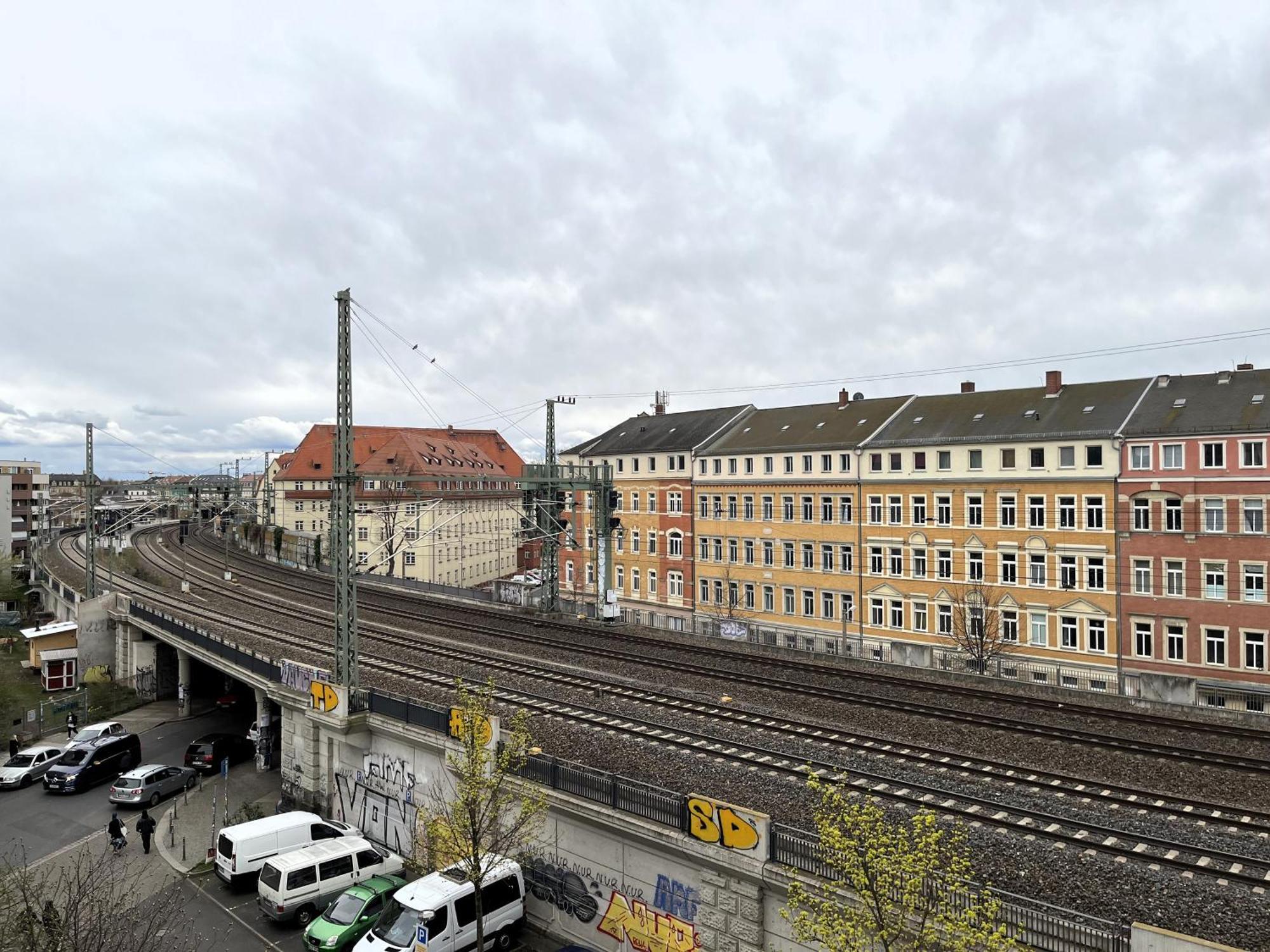 Wohnperle Neustadt - Zentral, Kostenloser Parkplatz, Lift, Klimaanlage Drážďany Exteriér fotografie